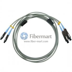MU/UPC to MU/UPC Duplex Multimode OM2 Armored Patch Cable