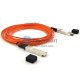Cabo óptico ativo QSFP+ para QSFP+ compatível com Arista AOC-QQ-40G-15M de 15 m