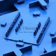 96 Fibers SC 6U Rack Mount Optic Distribution Frame with pigtails and adapters FM-ODF-B-96