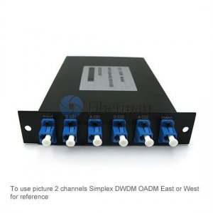 5채널 LGX 모듈 Simplex DWDM OADM East 또는 West
