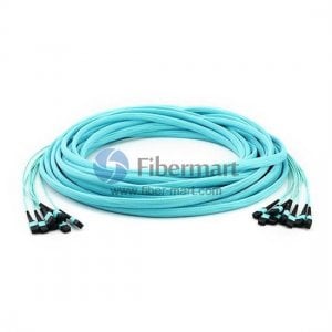 Cable troncal MTP multimodo OM3 de 96 fibras y 12 hilos, 3,0 mm, LSZH/Riser