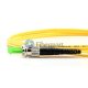 ST/APC to LC/UPC Plenum Duplex 9/125 Single-mode  Fiber Patch Cable