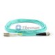 ST-LC Plenum (OFNP) Cable de conexión de fibra multimodo dúplex OM3