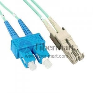 SC-LSH Plenum(OFNP) Duplex OM3 Multi-mode Fiber Patch Cable