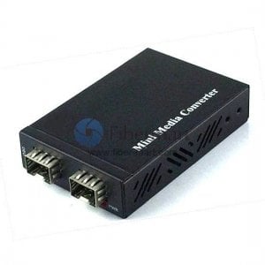 10/100M SFP zu SFP Externes Netzteil Mini-Ethernet-Medienkonverter