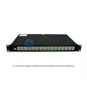 Athermal AWG, DWDM Demux, 48 canales, 1RU Rack Mount, Simplex unidireccional