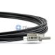 HFBR para HFBR Cabo de remendo de fibra óptica plástico de travamento simples do POF