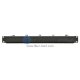 1U Horizontal Cable Management Panel Fixed Metal Rings