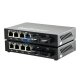 10/100/1000M Dual Fiber 1310nm 20km two Fiber Ports + 4RJ45 Ethernet Fiber Media Converter