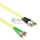 ST/APC to FC/UPC Plenum(OFNP) Duplex 9/125 Single-mode Fiber Patch Cable