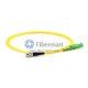 FC/UPC to LSH/APC Plenum(OFNP) Simplex 9/125 Single-mode Fiber Patch Cable