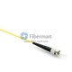 ST/APC to LC/APC Plenum(OFNP) Simplex 9/125 Single-mode Fiber Patch Cable