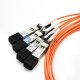 Câble optique actif de dérivation Avago AFBR-7IER01Z compatible 40GBASE QSFP+ vers 4SFP+ de 1 m