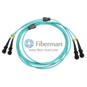 MTRJ/UPC to MTRJ/UPC Duplex OM3 Multimode Armored Patch Cable