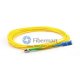ST/APC to SC/UPC Plenum(OFNP) Simplex 9/125 Single-mode Fiber Patch Cable