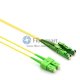 Câble de raccordement fibre monomode SC/APC à LSH/APC Plenum (OFNP) Duplex 9/125