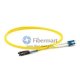 LC/UPC-MU/UPC Plenum(OFNP) Duplex 9/125 Single-mode Fiber Patch Cable