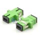 Adaptador de fibra símplex monomodo SC/APC a SC/APC
