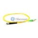 FC/APC zu FC/UPC Plenum (OFNP) Simplex 9/125 Singlemode-Glasfaser-Patchkabel