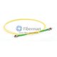 ST/APC to ST/APC Plenum(OFNP) Simplex 9/125 Single-mode Fiber Patch Cable