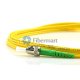 Cabo de conexão de fibra simplex ST/UPC para ST/APC monomodo 9/125