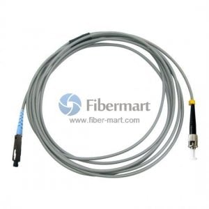 ST/UPC to MU/UPC Simplex Multimode OM1 Armored Patch Cable
