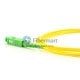 SC/APC to LC/APC Plenum(OFNP) Simplex 9/125 Single-mode Fiber Patch Cable