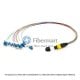 12 Fibers Single-Mode 12 Strands MPO to LC Harness Cable 3.0mm LSZH/Riser