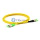 Câble de raccordement fibre optique duplex monomode 9/125 FC/APC vers ST/APC