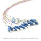 12 Fibers Single-Mode 12 Strands MPO to LC Harness Cable 3.0mm LSZH/Riser