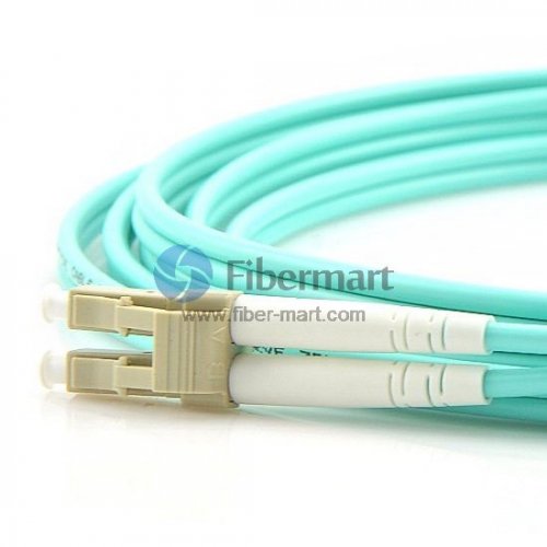 OM4 Multimode Armored Fiber Patch Cable LC-LC Duplex OM4 Multimode Armored Fiber Patch Cable