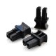 B Type SFP XFP SFP + Capuchons anti-poussière, être adapté pour Duplex SFP XFP SFP + Module optique, 100 pcs / pack