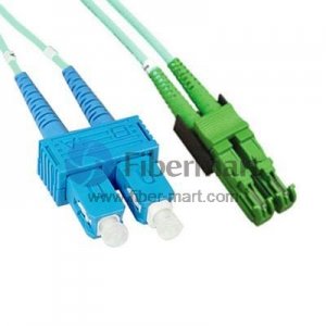 SC-LSH Plenum(OFNP) Duplex OM4 Multimode Fiber Patch Cable