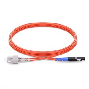 SC to MU Duplex PVC/LSZH/OFNP OM2 Multimode Fiber Optic Patch Cable