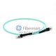 MTRJ-MTRJ Plenum(OFNP) Duplex OM4 Multimode Fiber Patch Cable