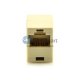 Un connecteur Câble RJ45 Extension de réseau à deux têtes de l'adaptateur d'interface