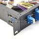 40채널 듀플렉스 DWDM AAWG 멀티플렉서 디멀티플렉서 C21~C60 3dB 삽입 손실 모니터 포트 포함