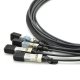 3m 인텔 X4DACBL3 호환 QSFP+ to 4SFP+ 패시브 브레이크아웃 구리 케이블