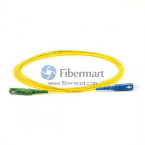 SC/UPC to LSH/APC Plenum(OFNP) Simplex 9/125 Single-mode Fiber Patch Cable
