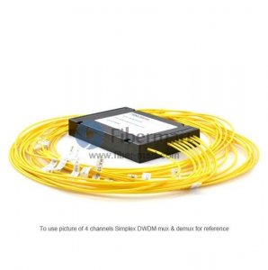 2 canales, tipo B, módulo pigtail, simplex BIDI, DWDM Mux y Demux