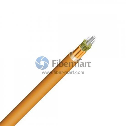 6 Fibers Modo singular 9/125μm Cable interior de fibra óptica Breakout