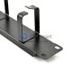 1U Horizontal Cable Management Panel Fixed Metal Rings