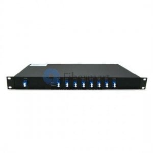8 canales, montaje en rack 1RU, dúplex, multiplexor y demultiplexor DWDM