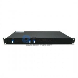 2 canaux, montage en rack 1RU, duplex, multiplexeur et démultiplexeur CWDM