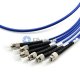 4-fiber 3.0mm 9/125 Single-mode LC/SC/ST/FC Armored Bunch Pigtail