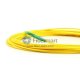 ST/APC to LC/APC Plenum(OFNP) Simplex 9/125 Single-mode Fiber Patch Cable