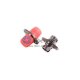 FC/UPC to FC/UPC Simplex Screw Panel Mount Metal Fiber Adapter
