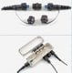 Waterproof ODVA connector with duplex LC Simplex SC and 12 or 24 Fiber MPO