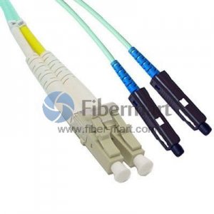 LC-MU Plenum(OFNP) Duplex OM3 Multi-mode Fiber Patch Cable