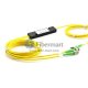 1x2 Fibra PLC Splitter com Mini ABS Box Package